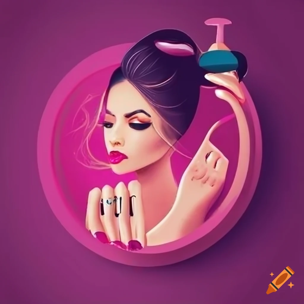 Professional logo design for elegant beauty salon focusing on manicure and pedicure