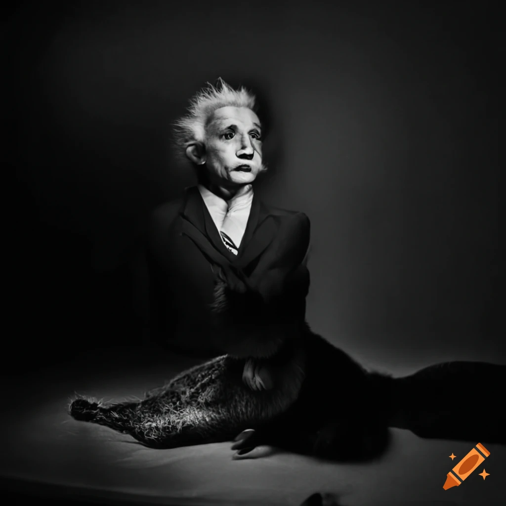 Schrödinger's cat representing life and death inspired by Albert Einstein