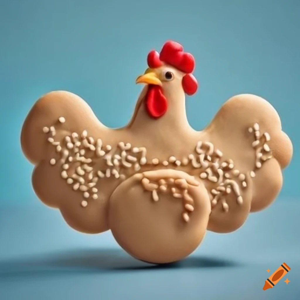 Chicken-shaped cookie