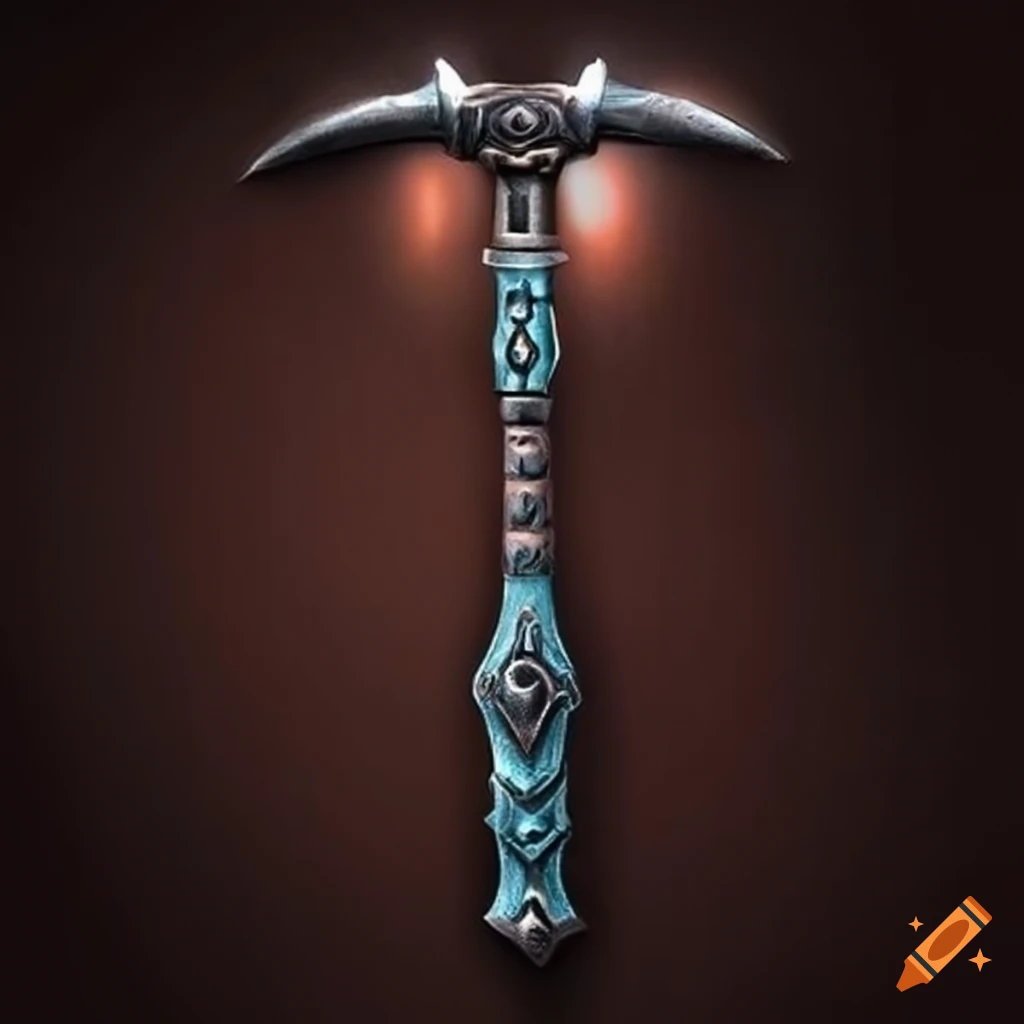 Legendary steel decorated hammer