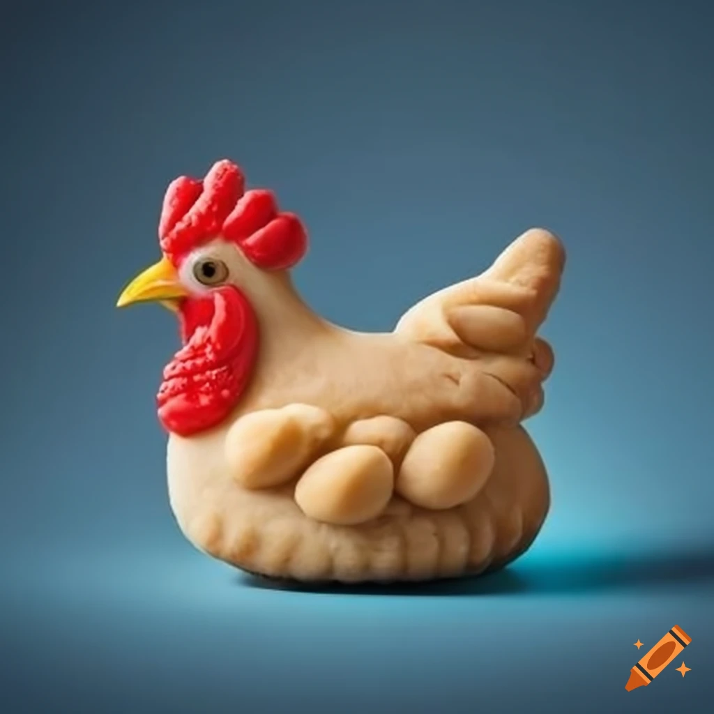 Chicken-shaped cookie