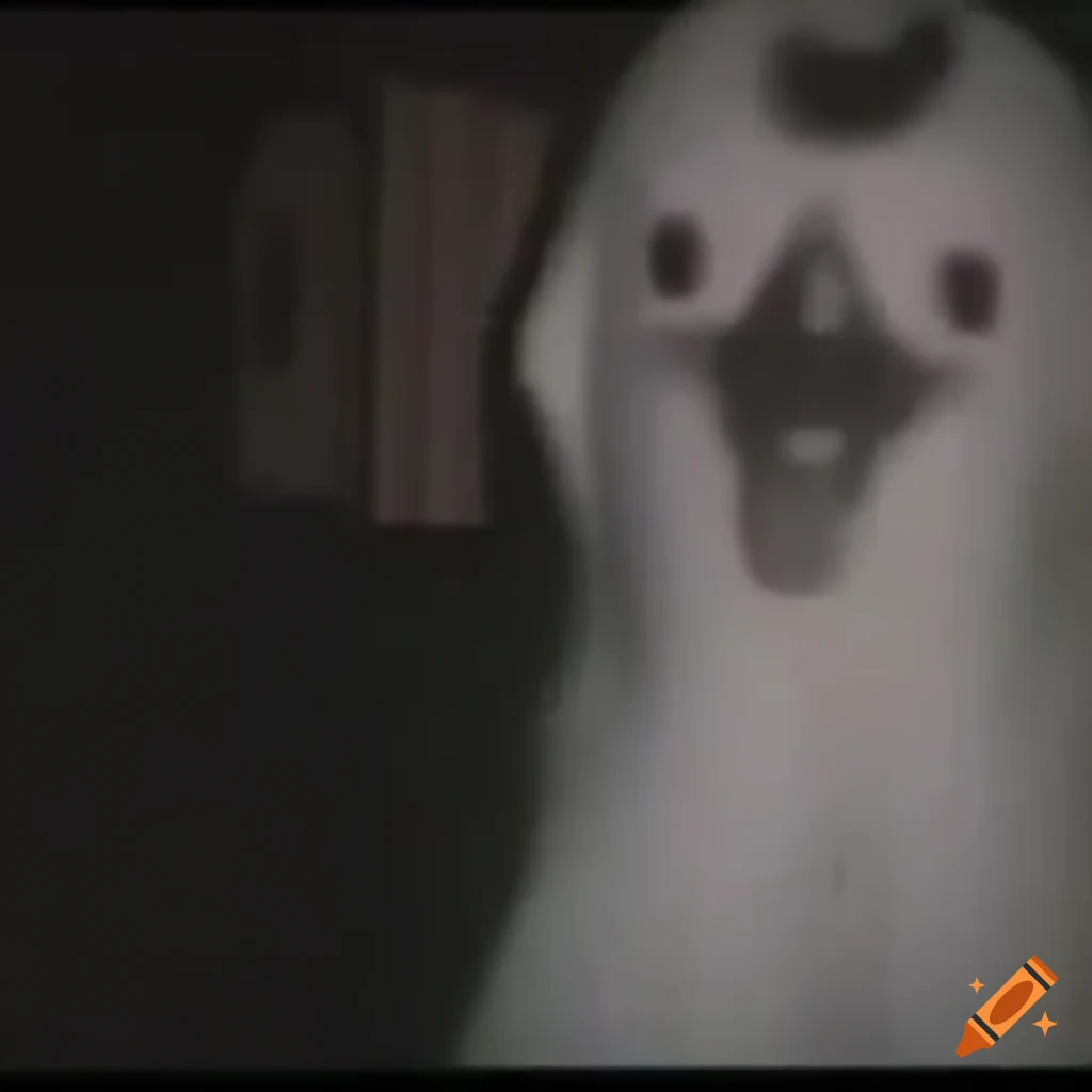 Domesticated ghost captured in VHS footage
