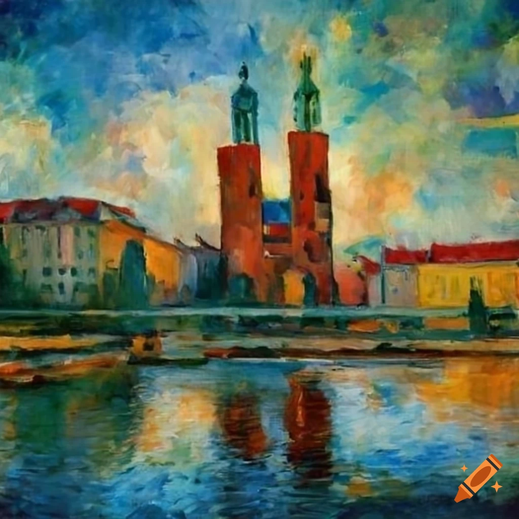 Munich painted in the style of Cezanne and Monet