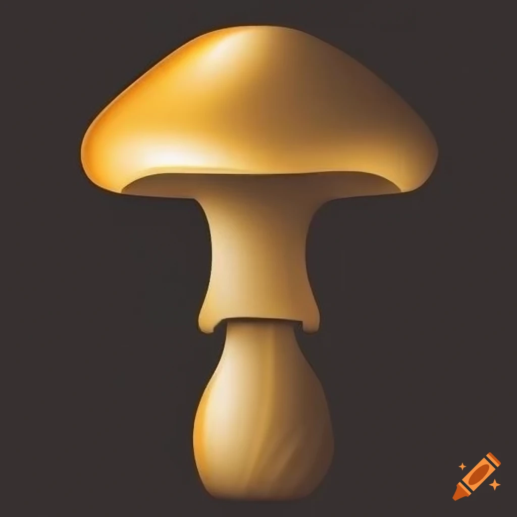 Elegant logo with a golden mushroom in an intricate zen design featuring the number 237