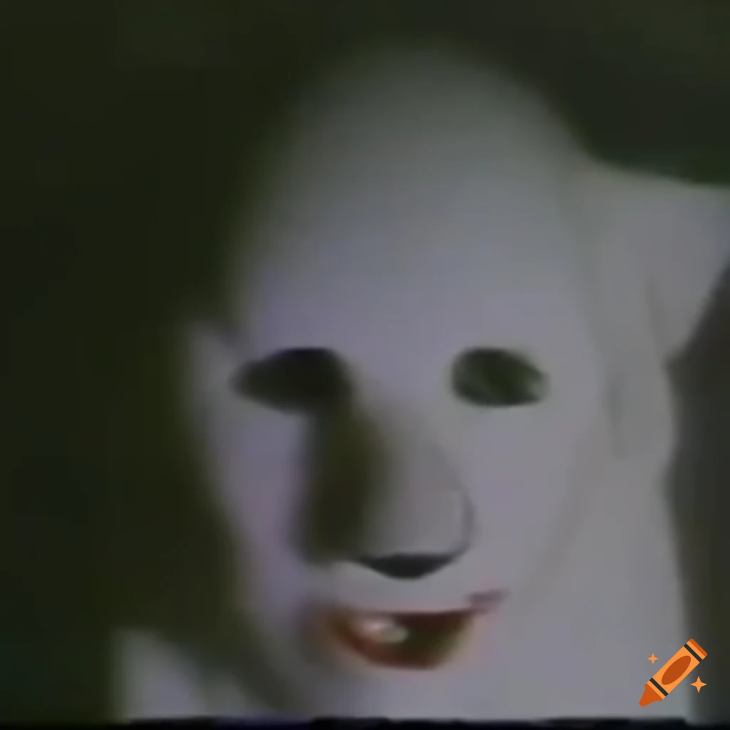 Domesticated ghost captured in VHS footage