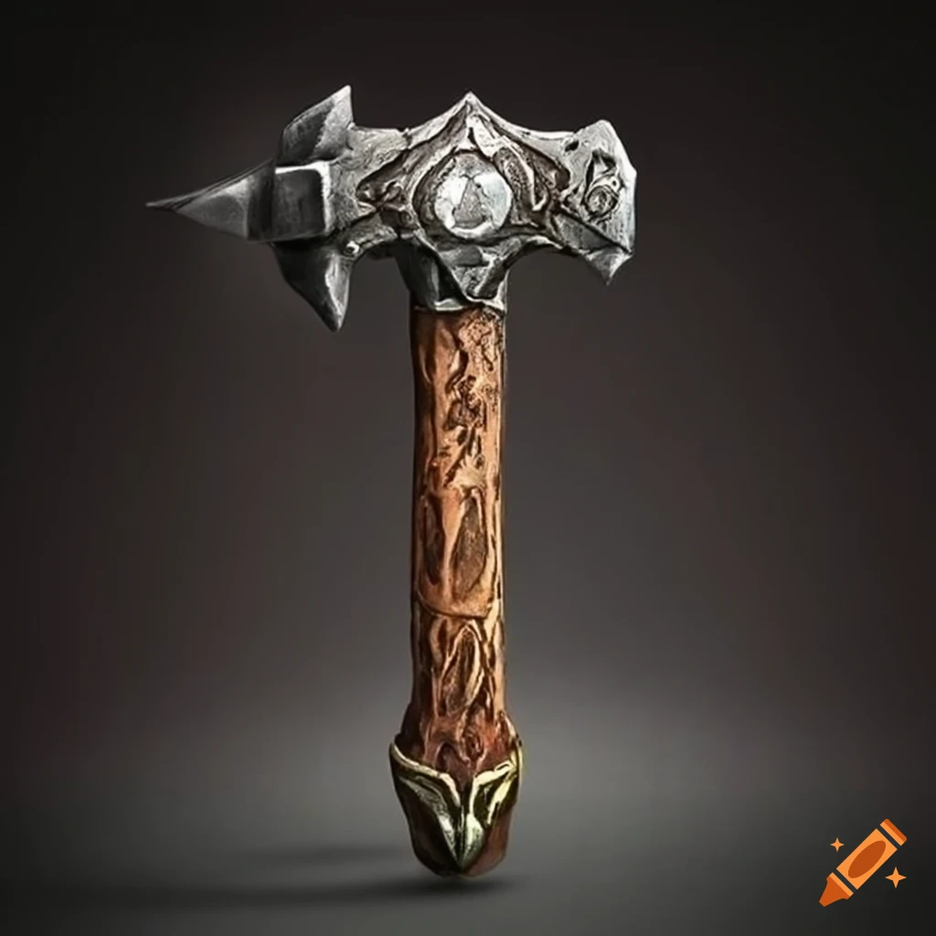 Legendary steel decorated hammer