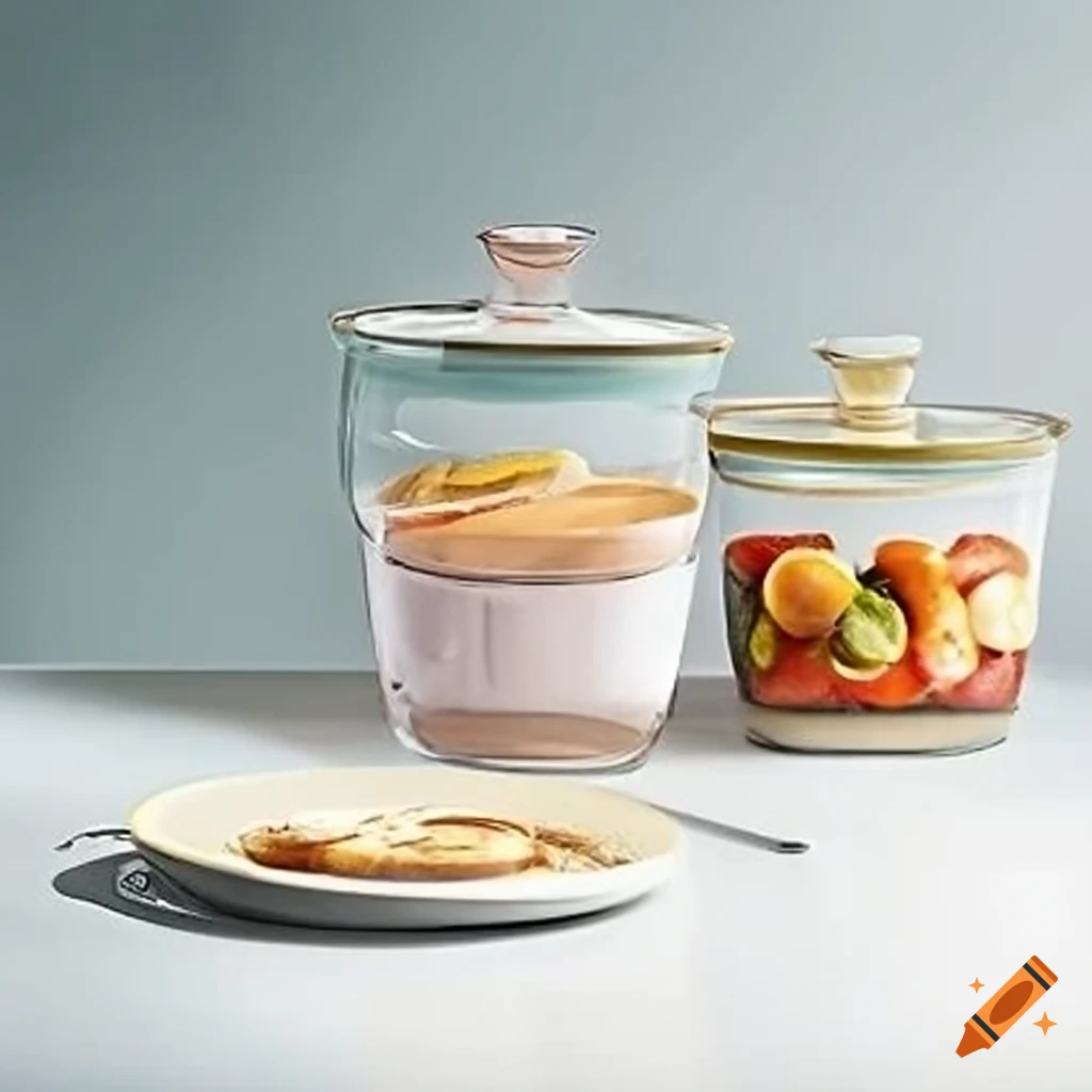 Dribble Ondina Glass Mixing Serving Bowl with Lid Set of Three