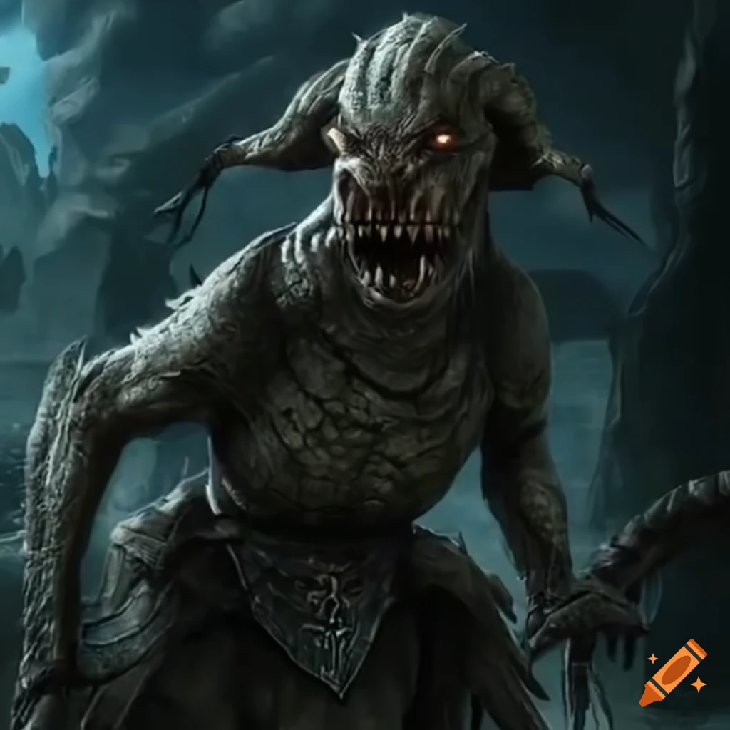 Unique monster design inspired by the Elder Scrolls universe