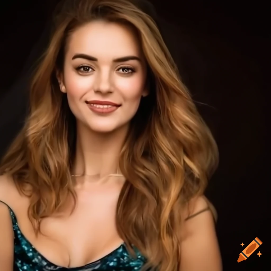 Beautiful Italian model smiling in cinematic 4k quality