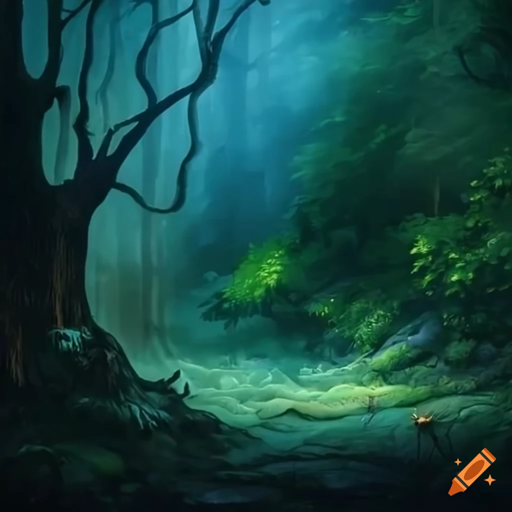 Enchanted magical forest