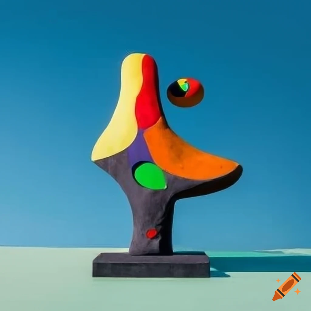 Monument inspired by Joan Miro's style