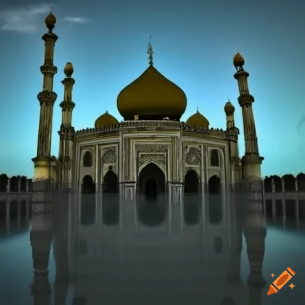 Masjid landscape in ultra realistic style
