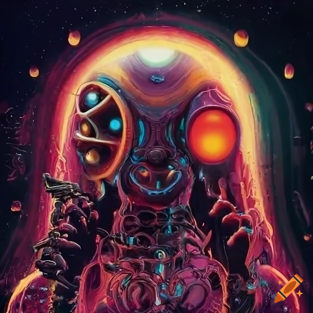 Organic machine sci-fi art by Akira Toryiama