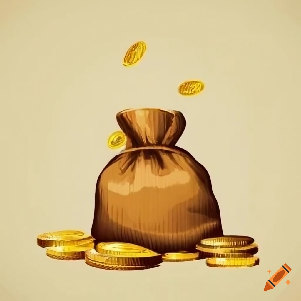 Sack of gold coins