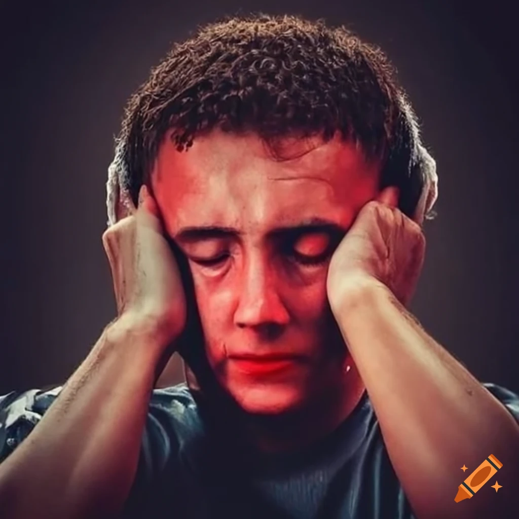 Man United fans covering ears due to loud noise