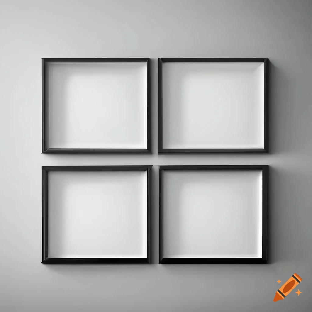 White dresser against plain wall with landscape picture frames
