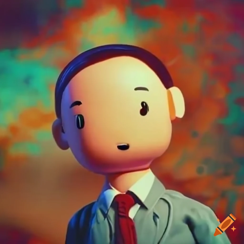 Moral Orel in a surreal environment