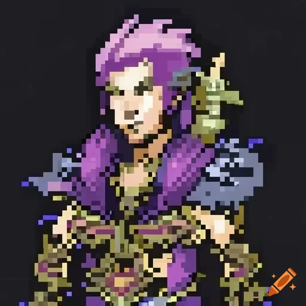 Pixel art of Caius Ballad from Final Fantasy XIII-2