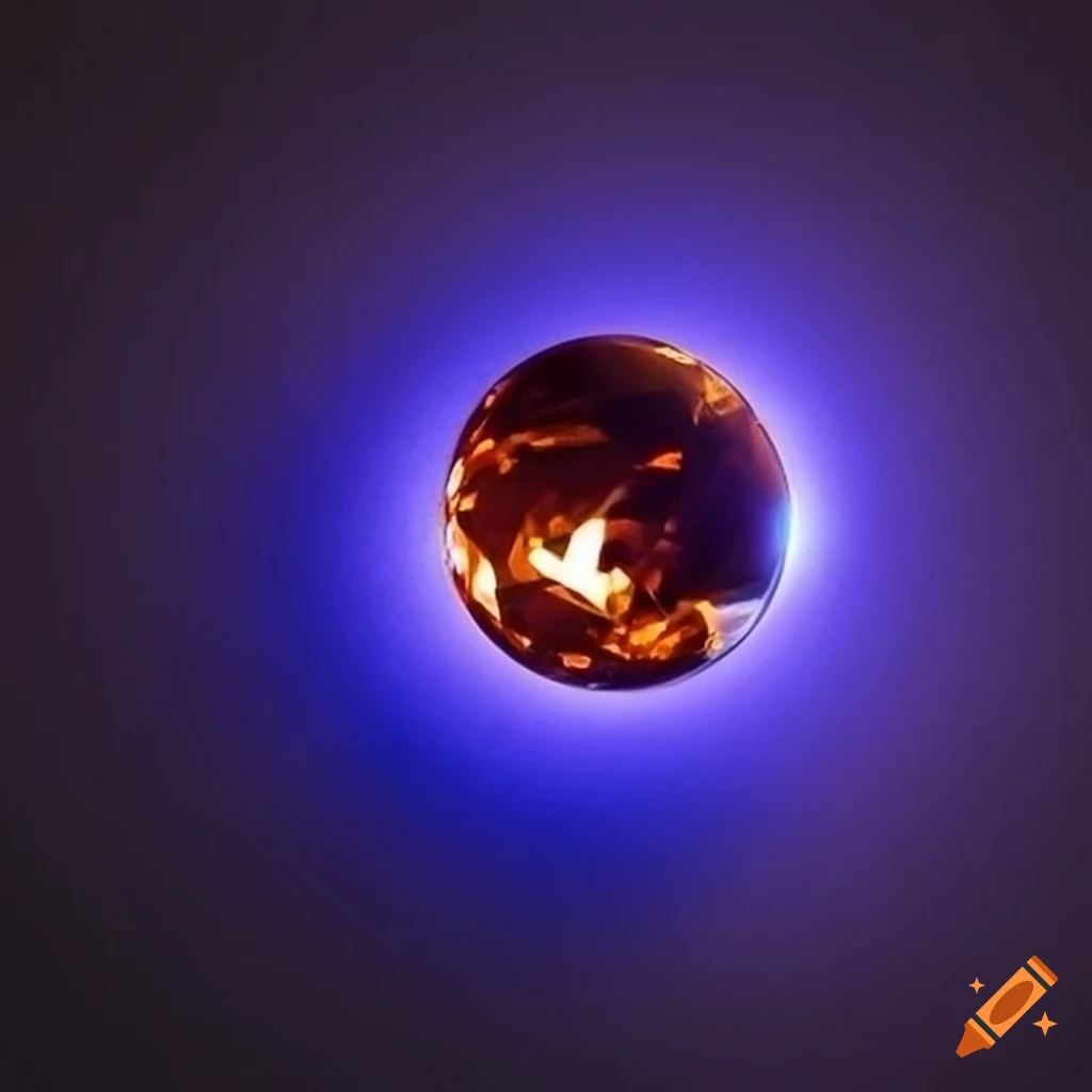 Glowing topaz orb