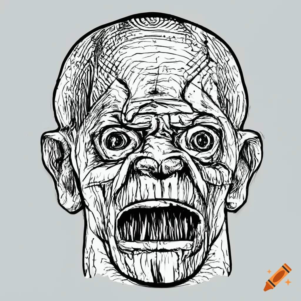 Scary old man mannequin