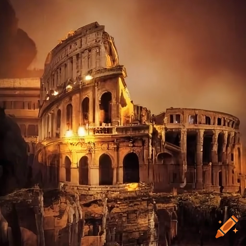 Last days of Rome historical scene