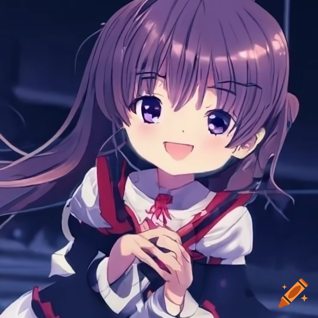 Writing a cute girl and stroking a cat's ear