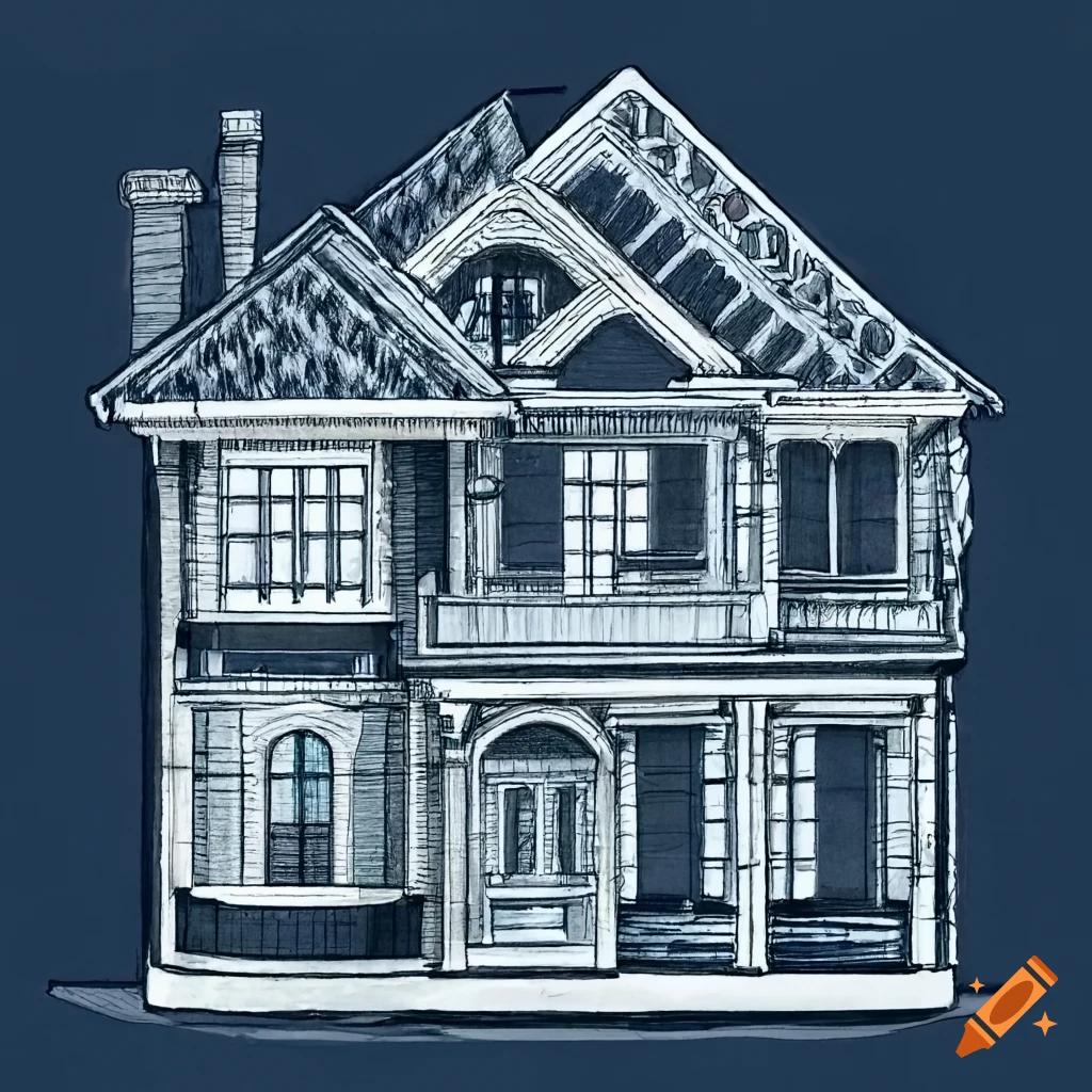 House blueprint drawing