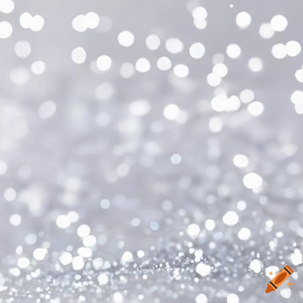 Bright white glitter