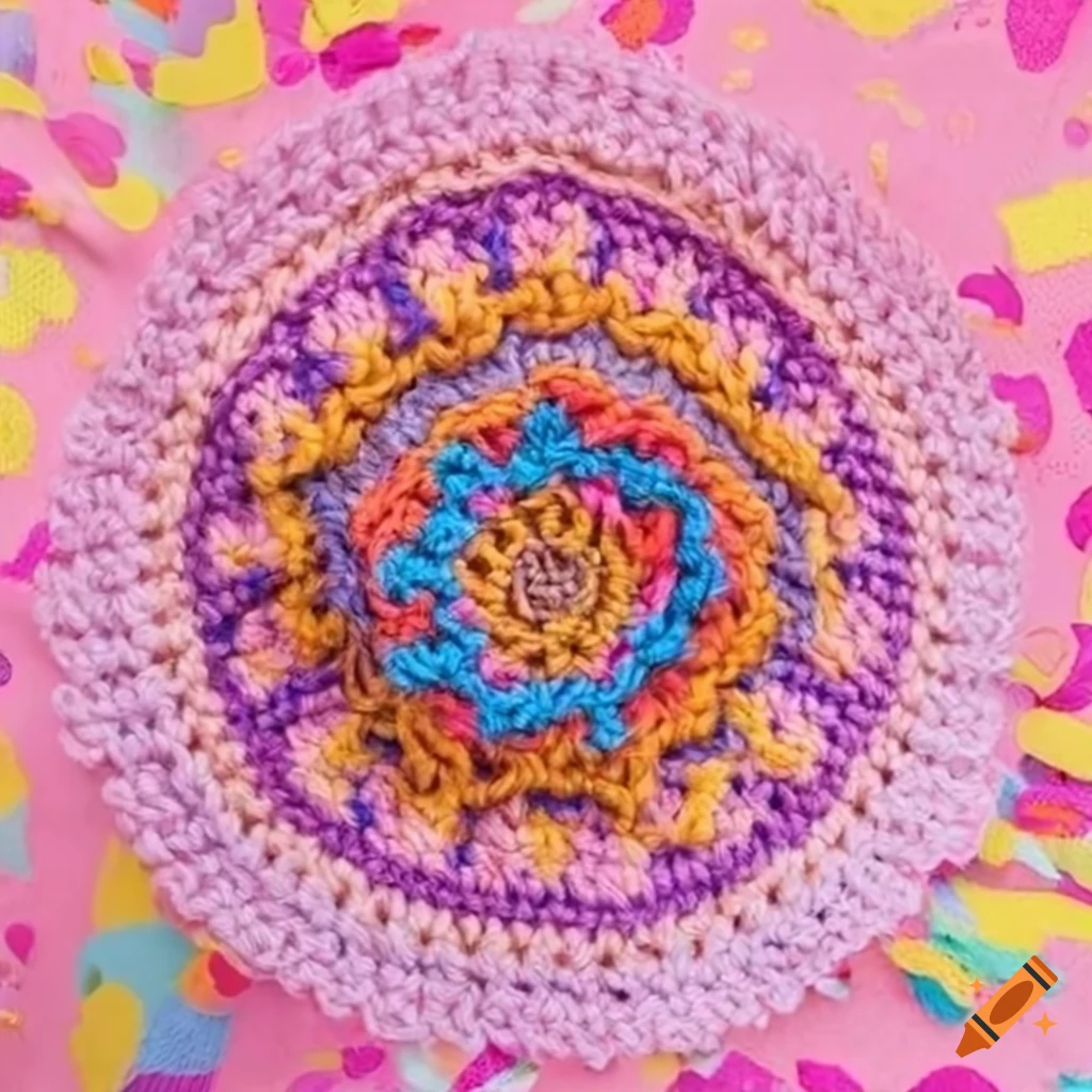 Custom Crochet logo with Geet design