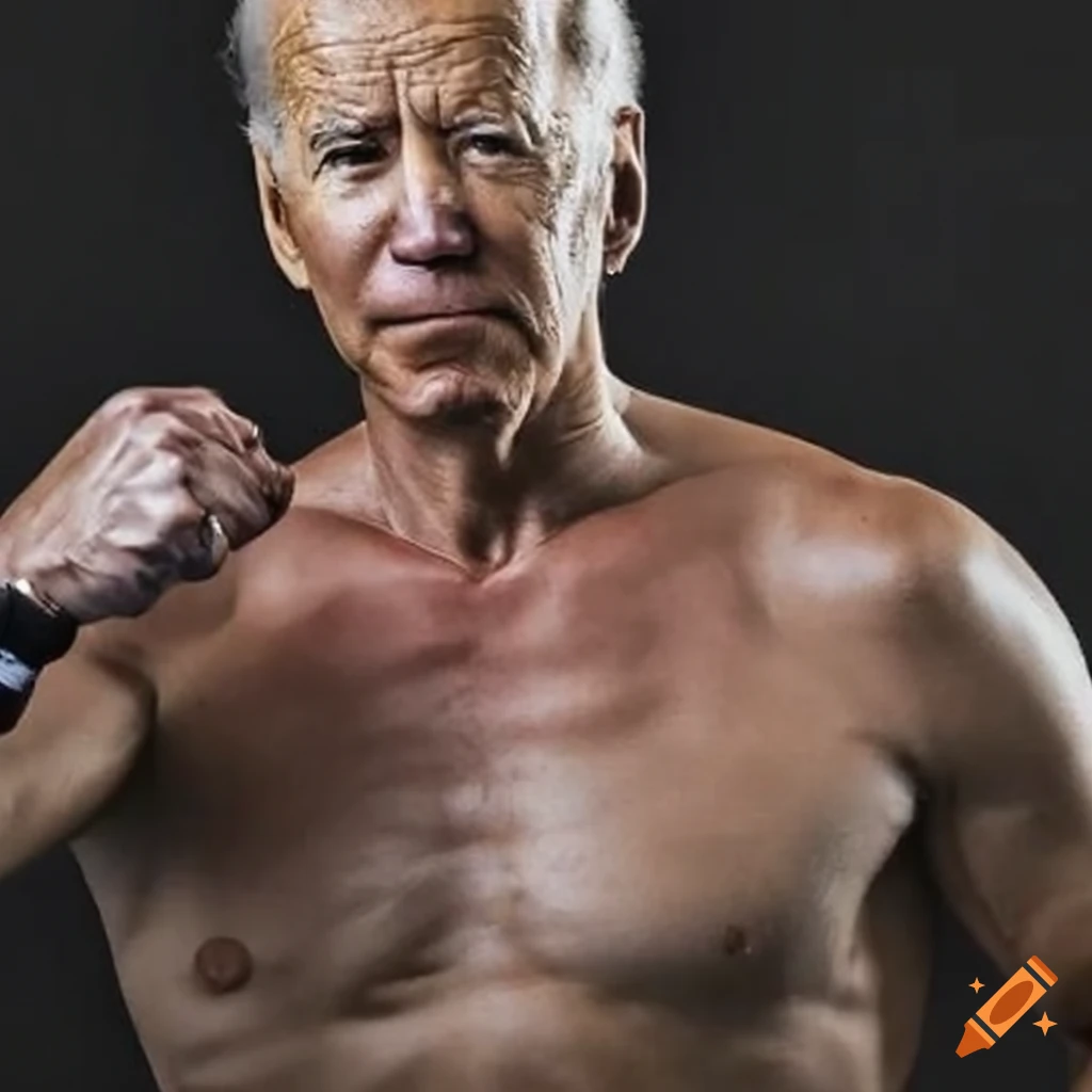 Muscular man in boxing gear