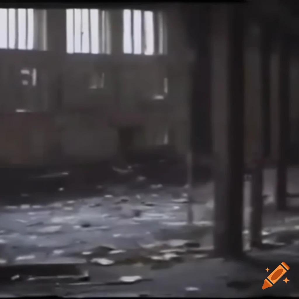 VHS Footage of an abandoned warehouse