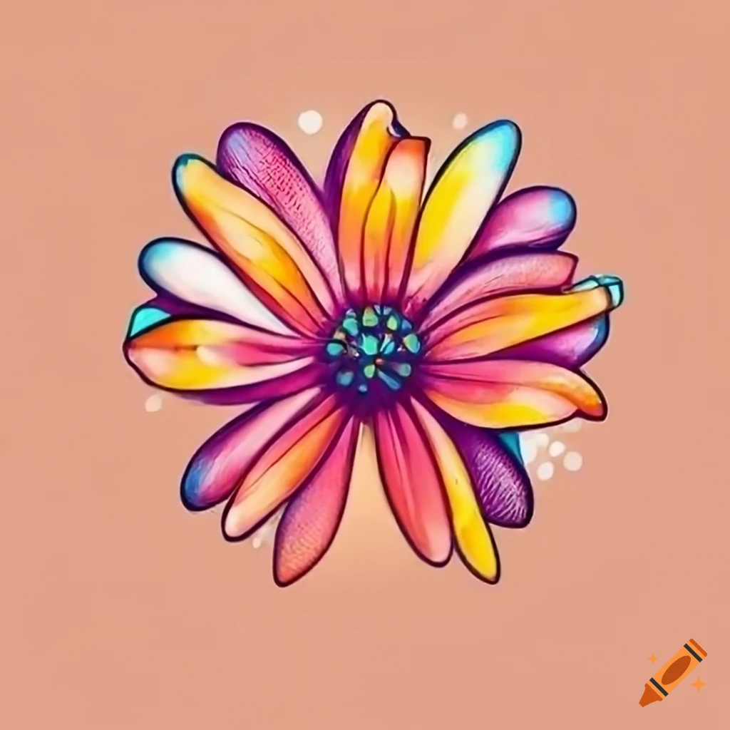 Logo for piercing studio featuring a daisy