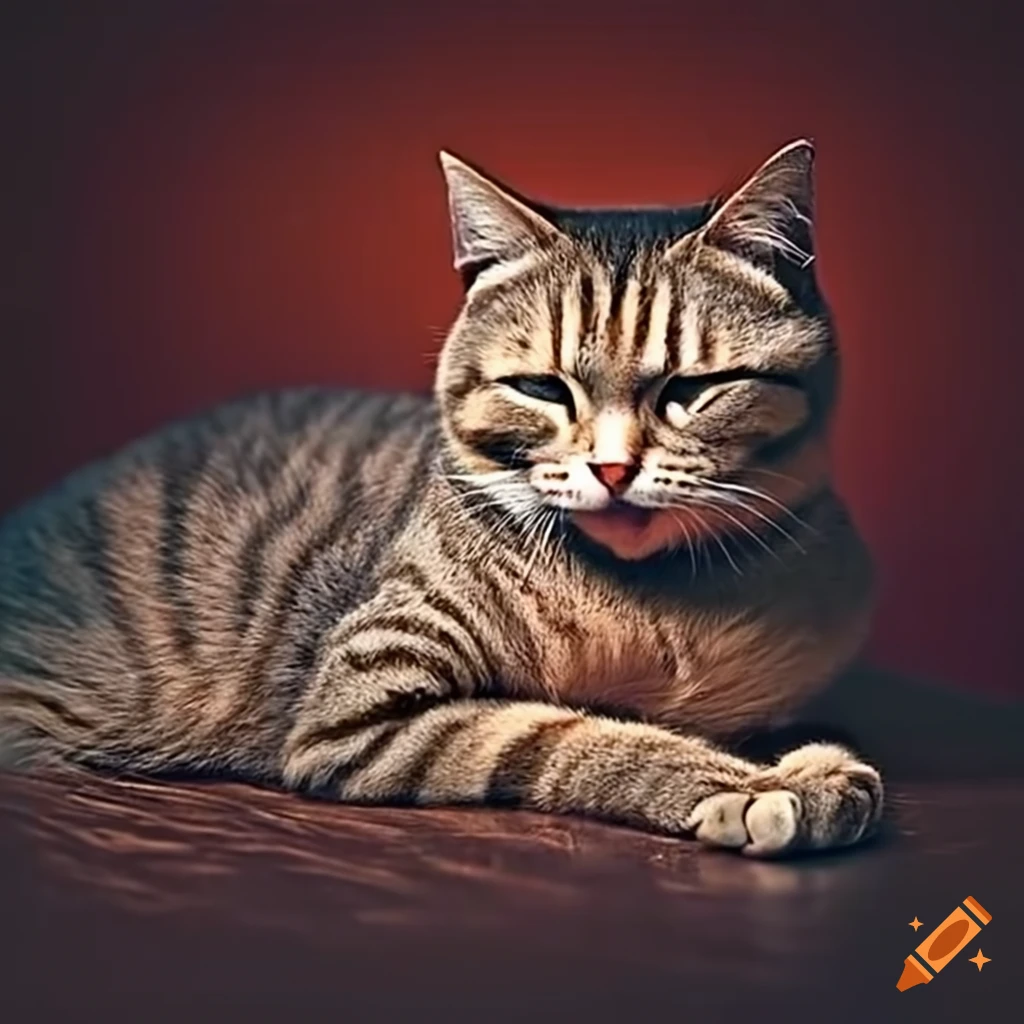 Cat sleeping peacefully