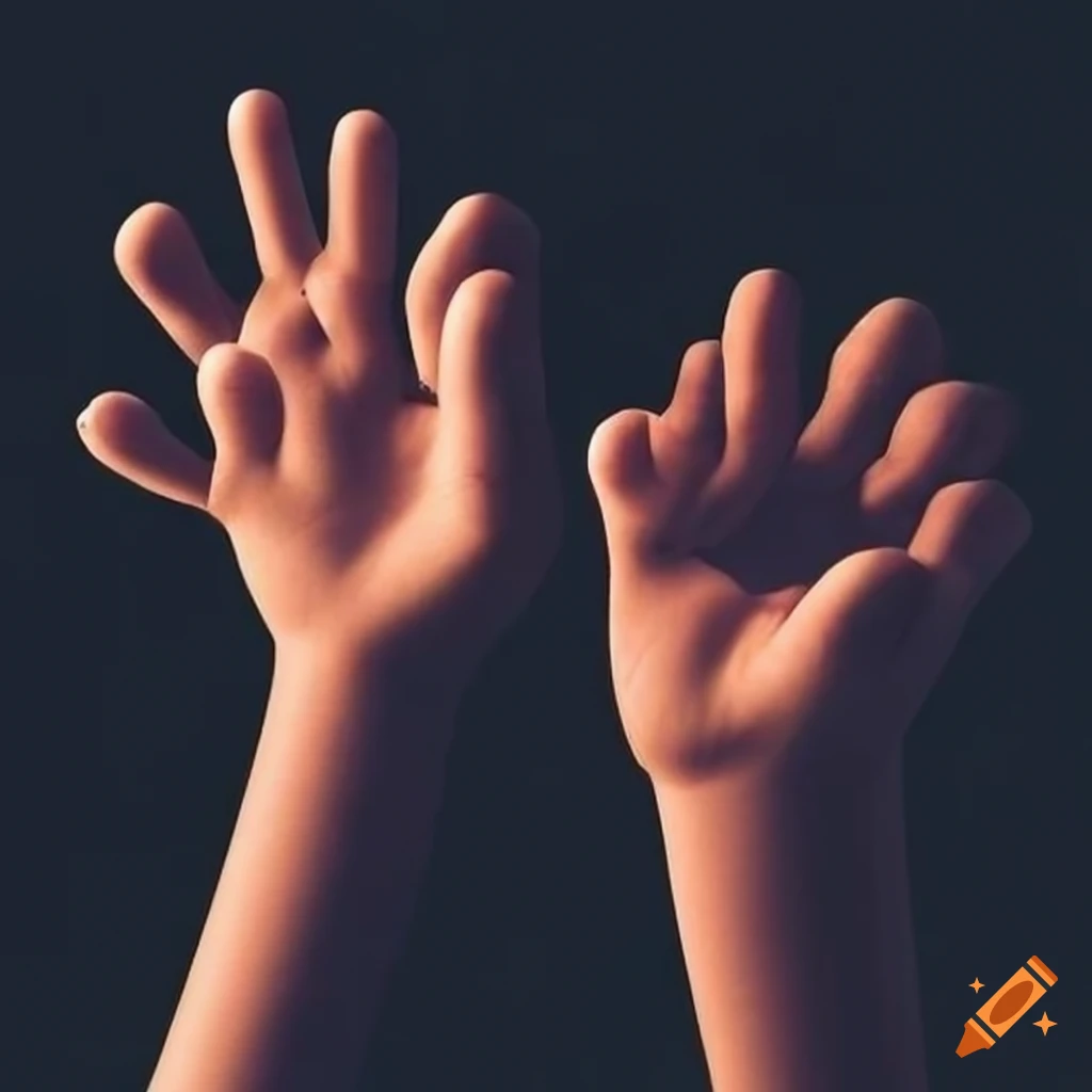 Close-up of fingers and hands
