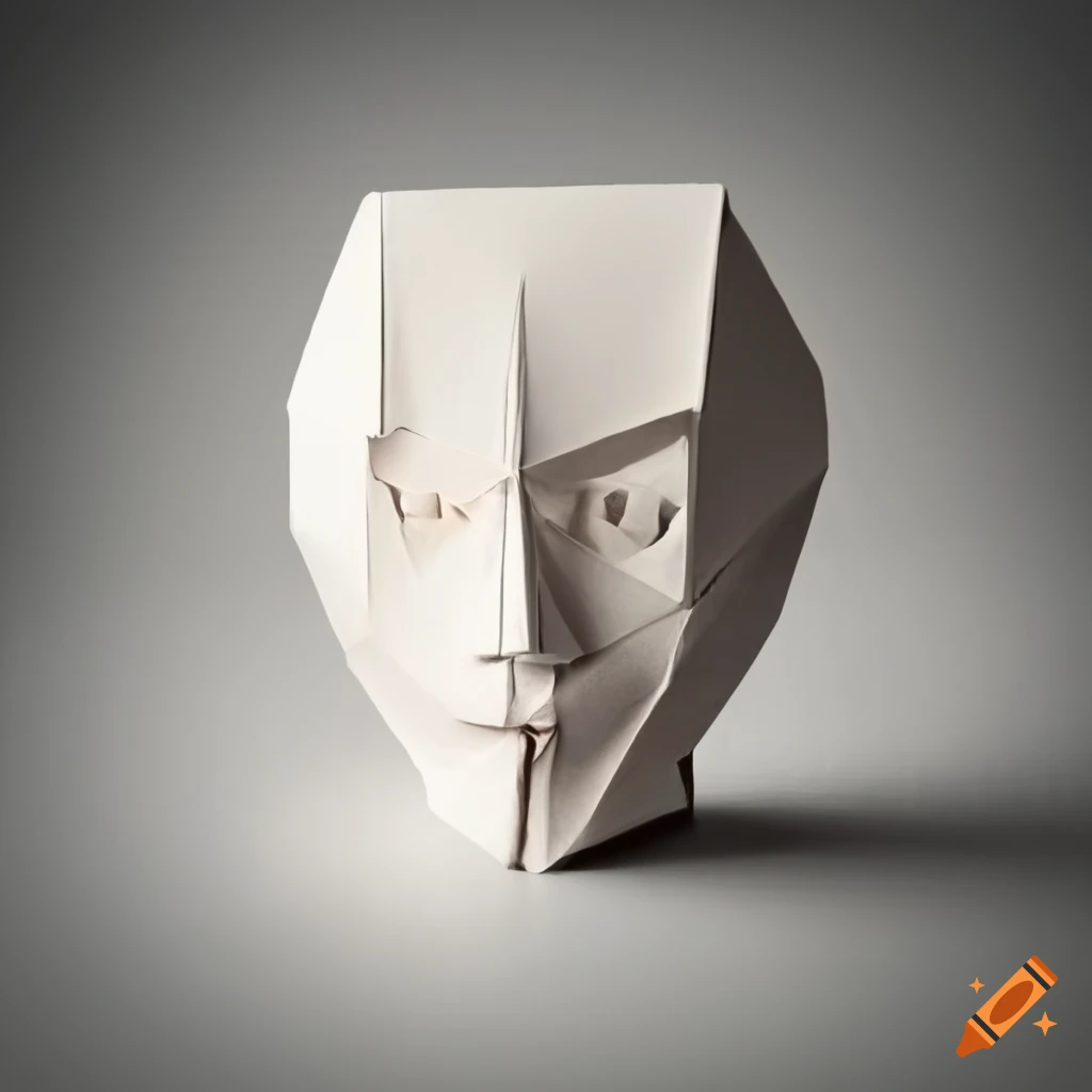 Origami human faces