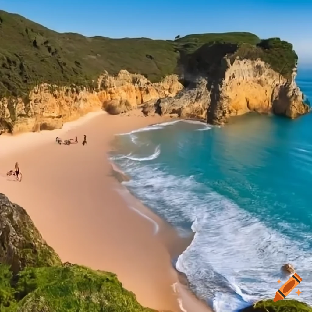 Photo-realistic beach in Spain