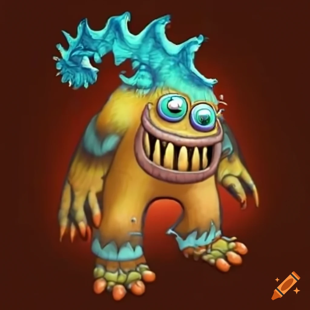 My Singing Monsters in a Cubist style