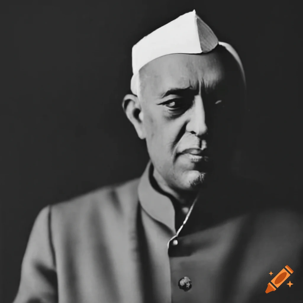 Jawaharlal Nehru standing
