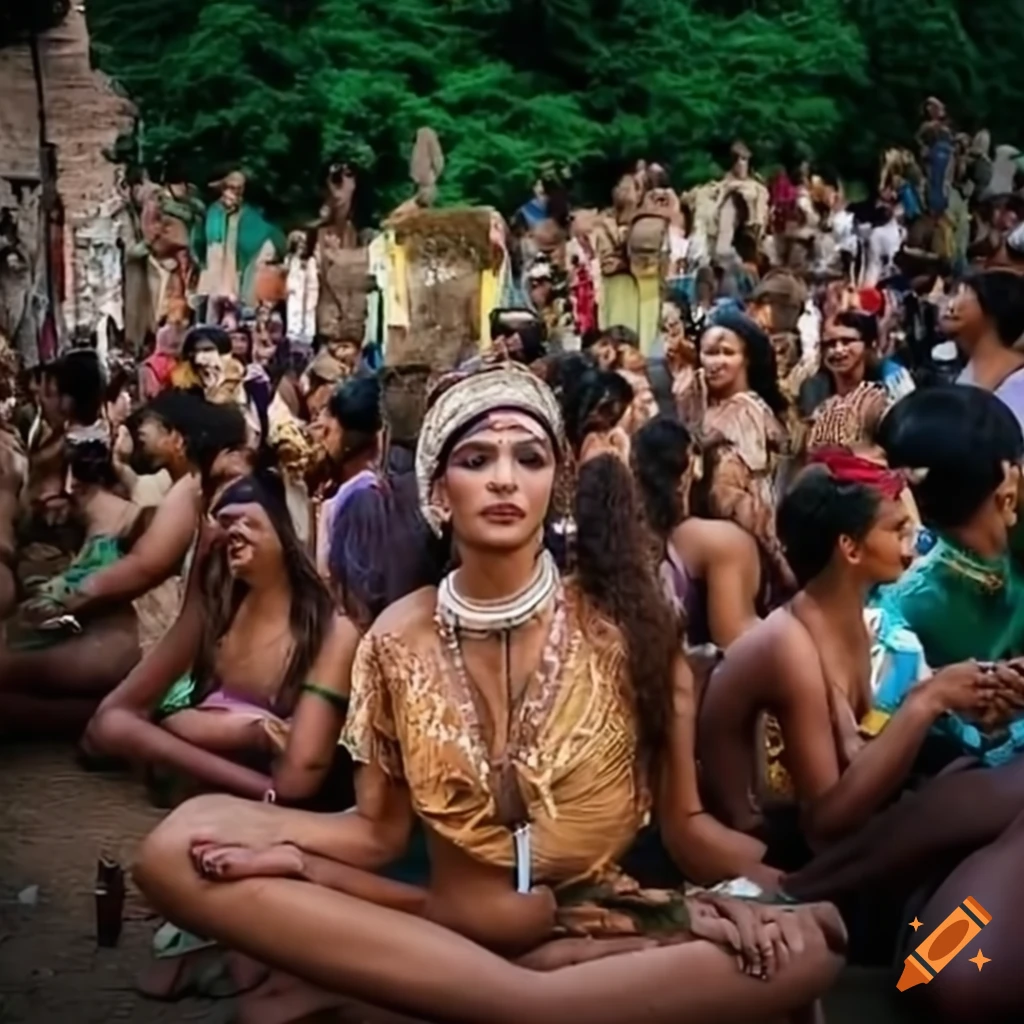 Cannabis festival in an early Indus Valley civilization town square