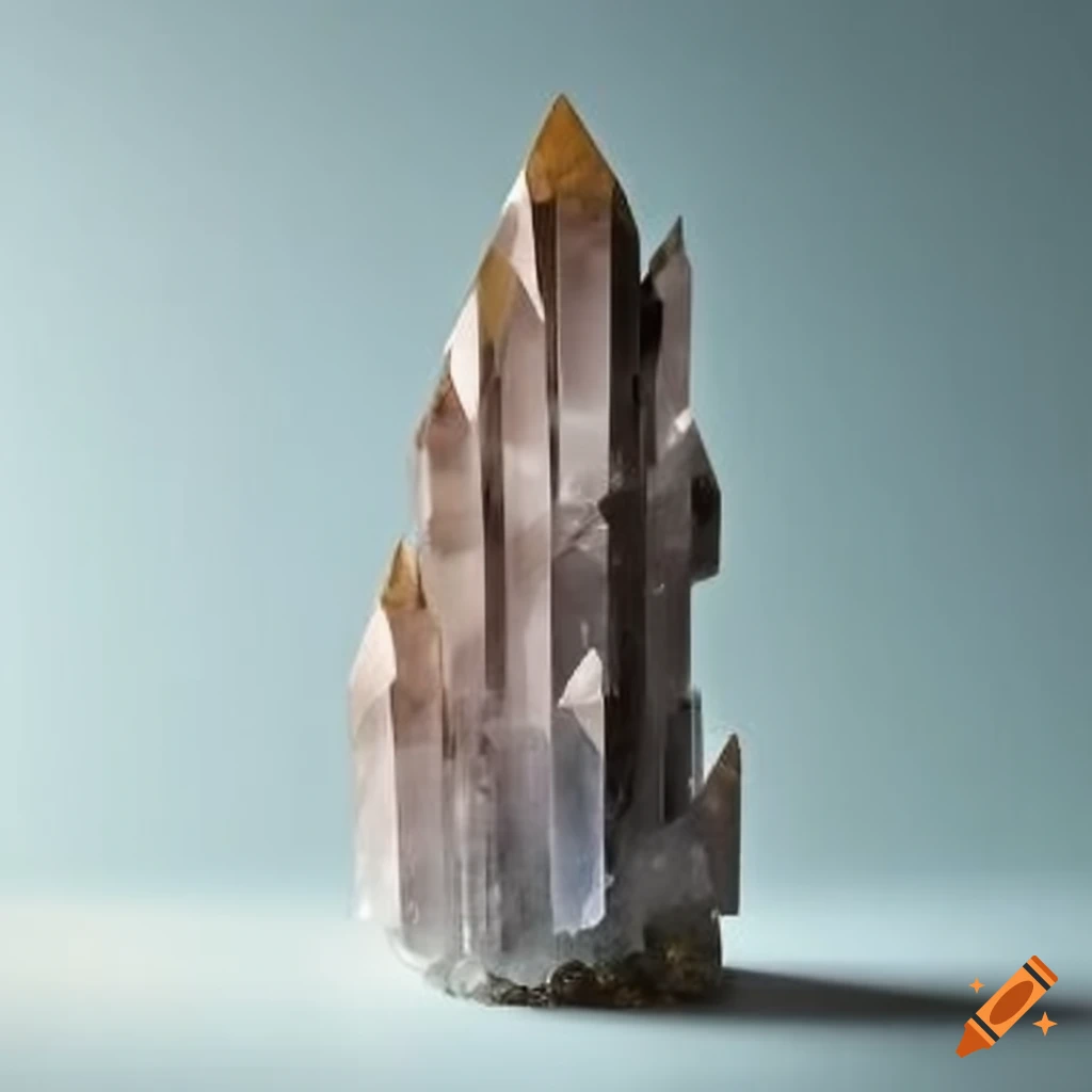 Large cluster of crystal pillars standing tall
