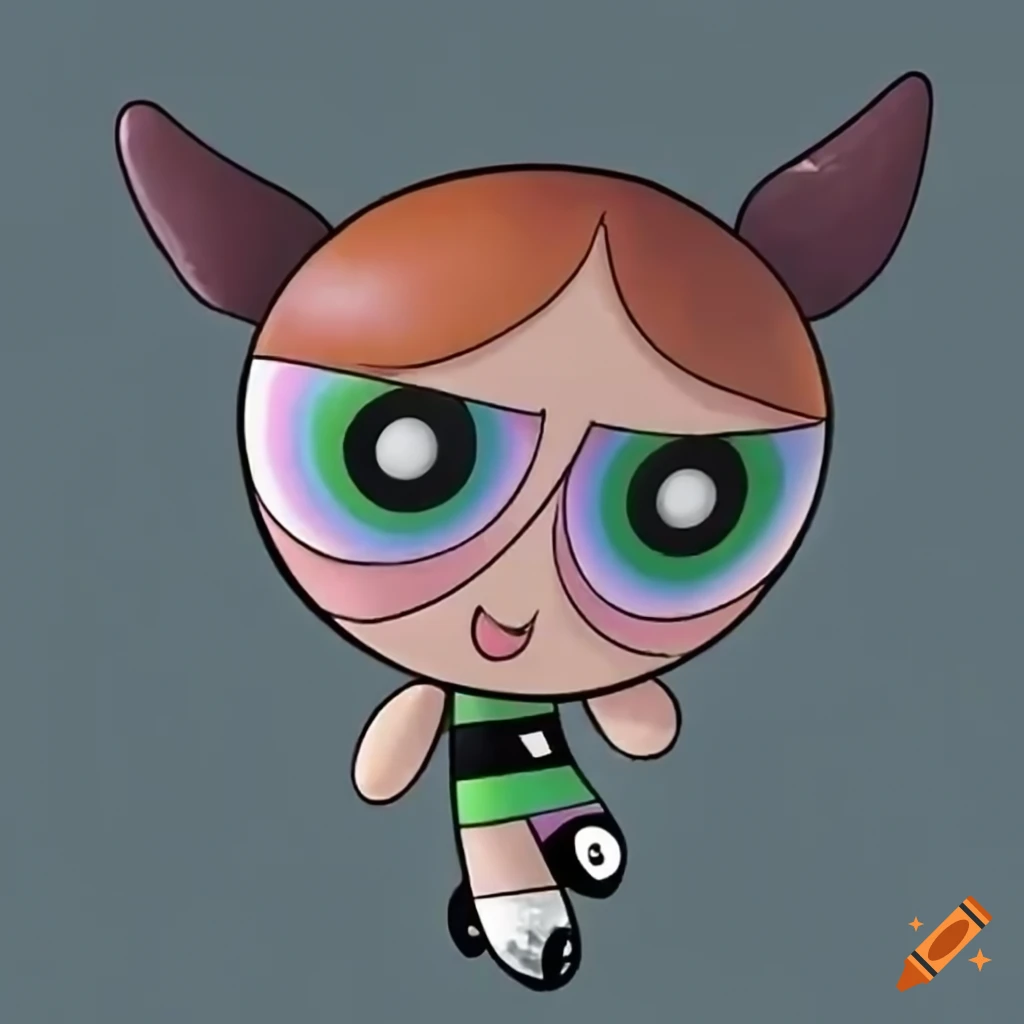 Buttercup character from powerpuff girls on Craiyon