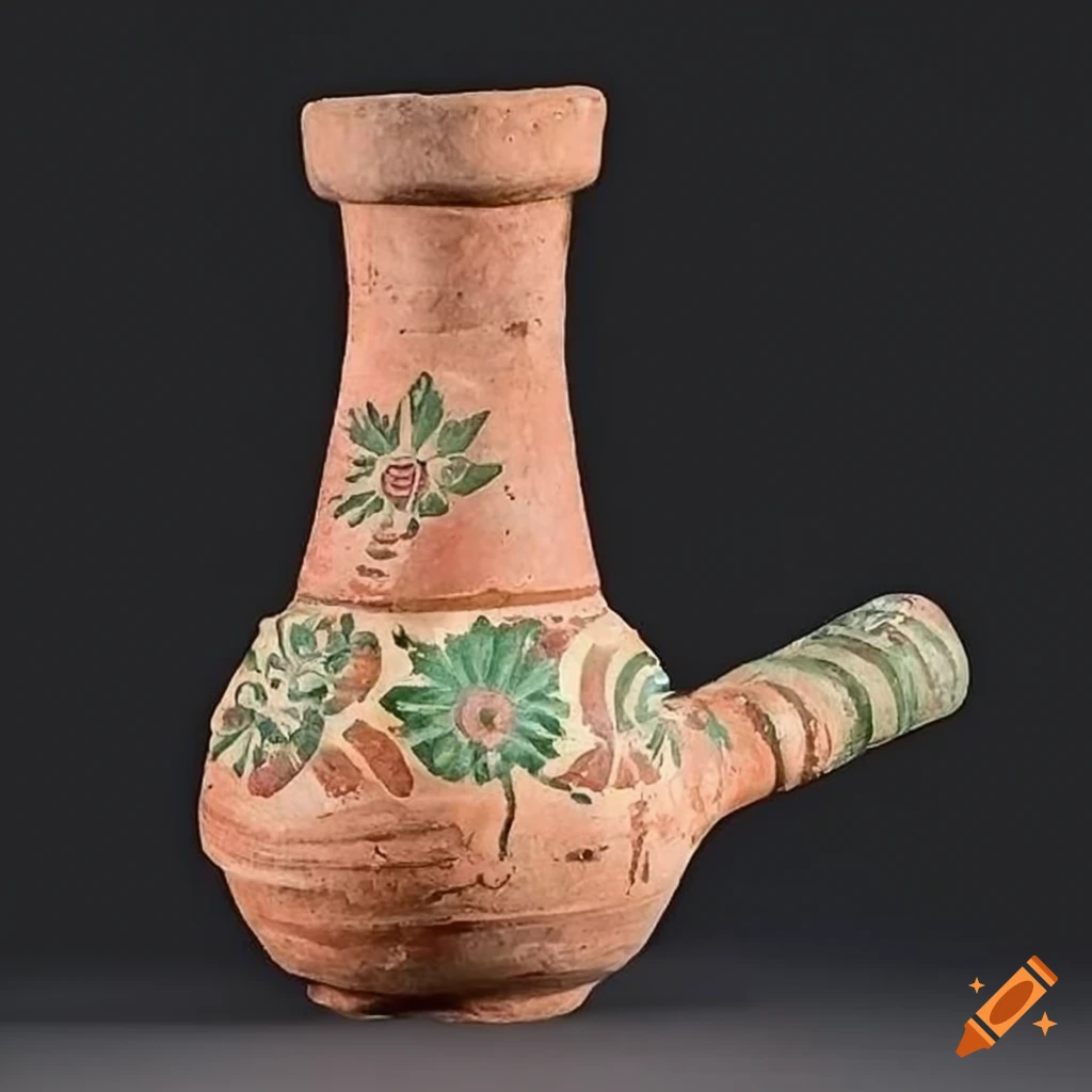 Terra cotta cannabis smoking bong from Indus Valley civilization 2500 BCE