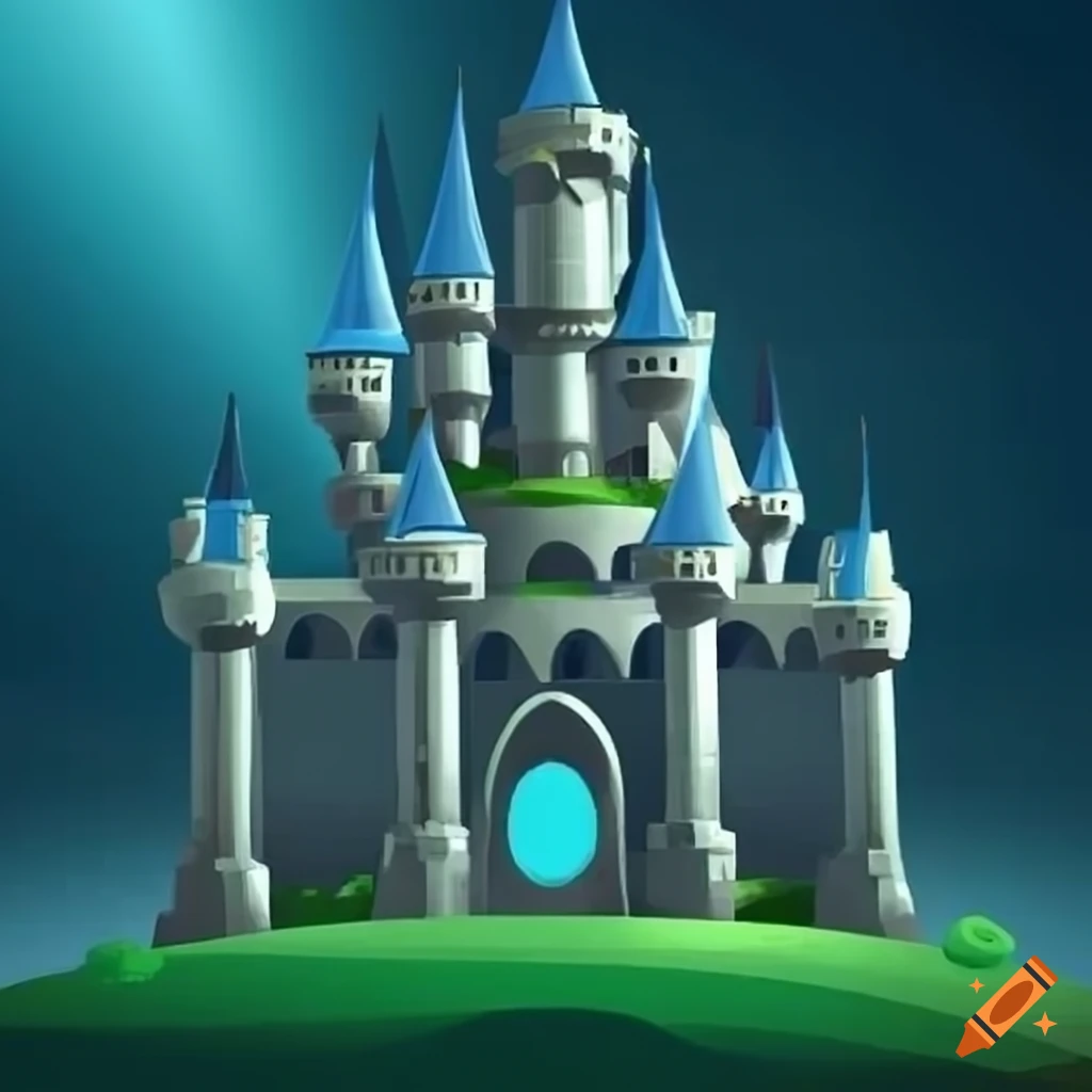 Cartoon fantasy castle