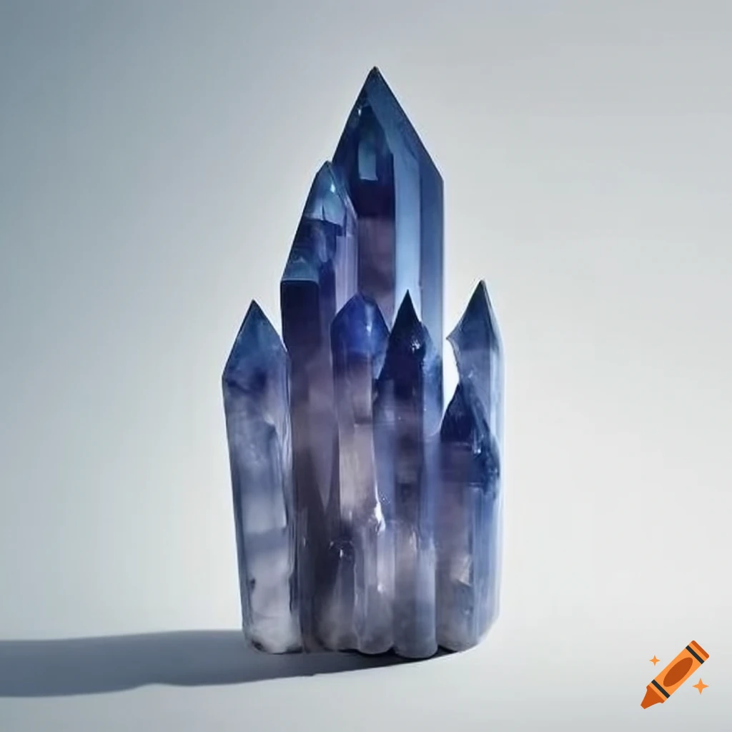 Large cluster of crystal pillars standing tall