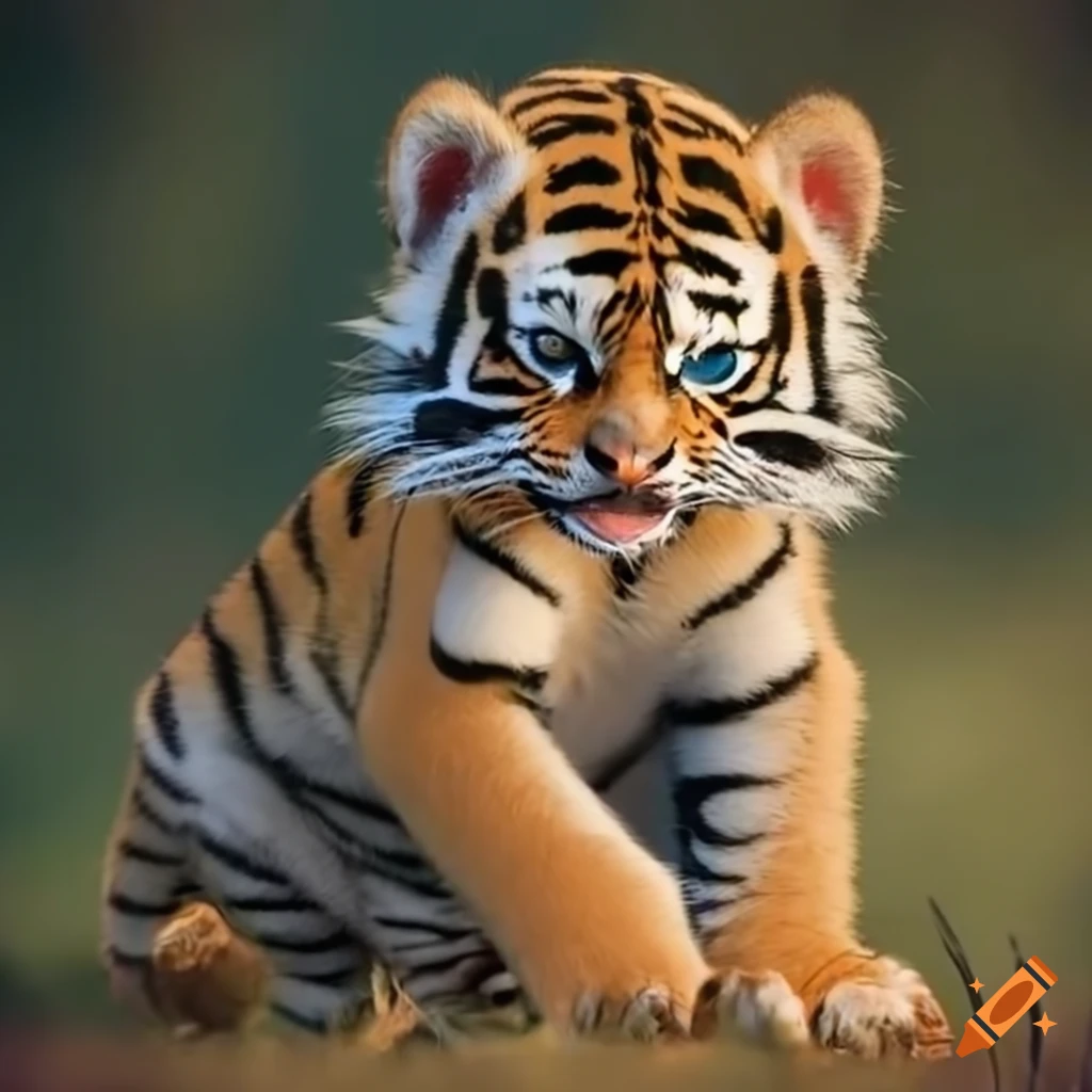Young playful tiger