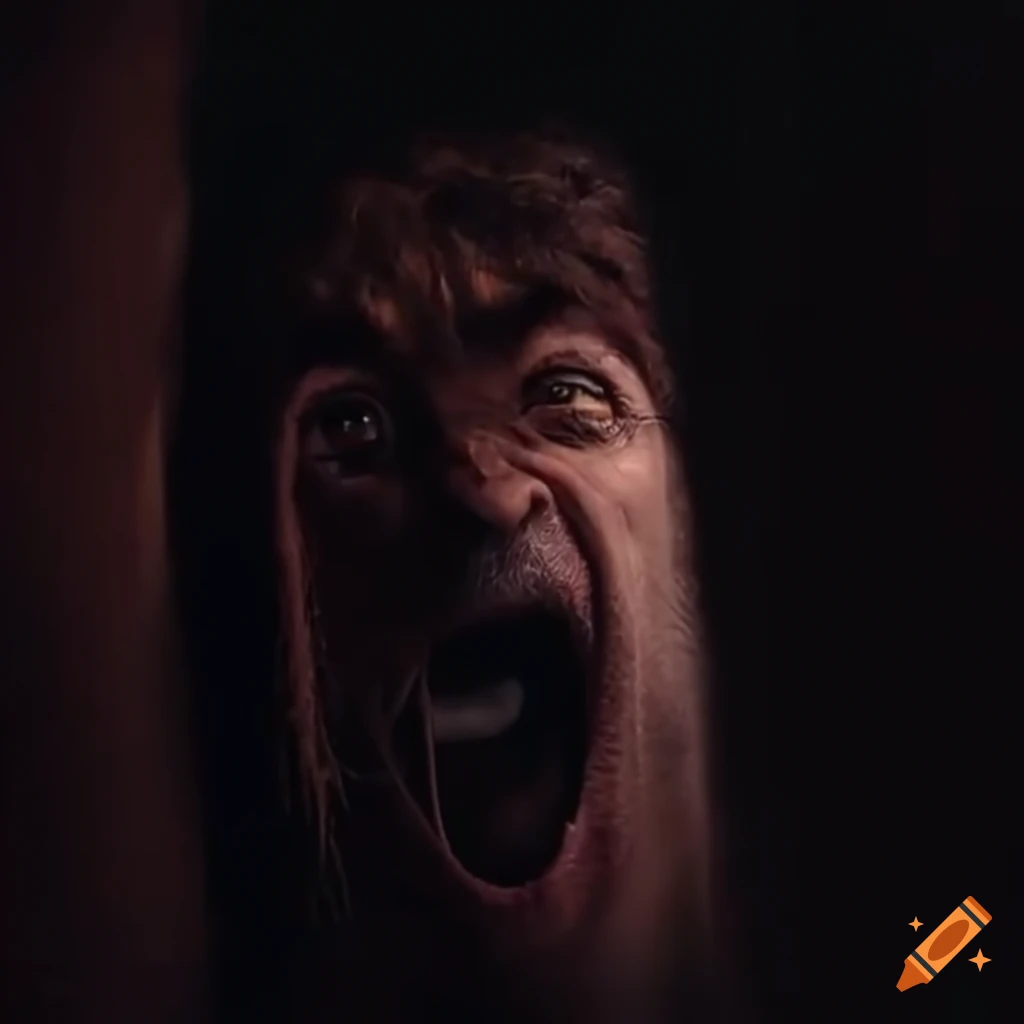 Character expressing anger like Mr. Beast