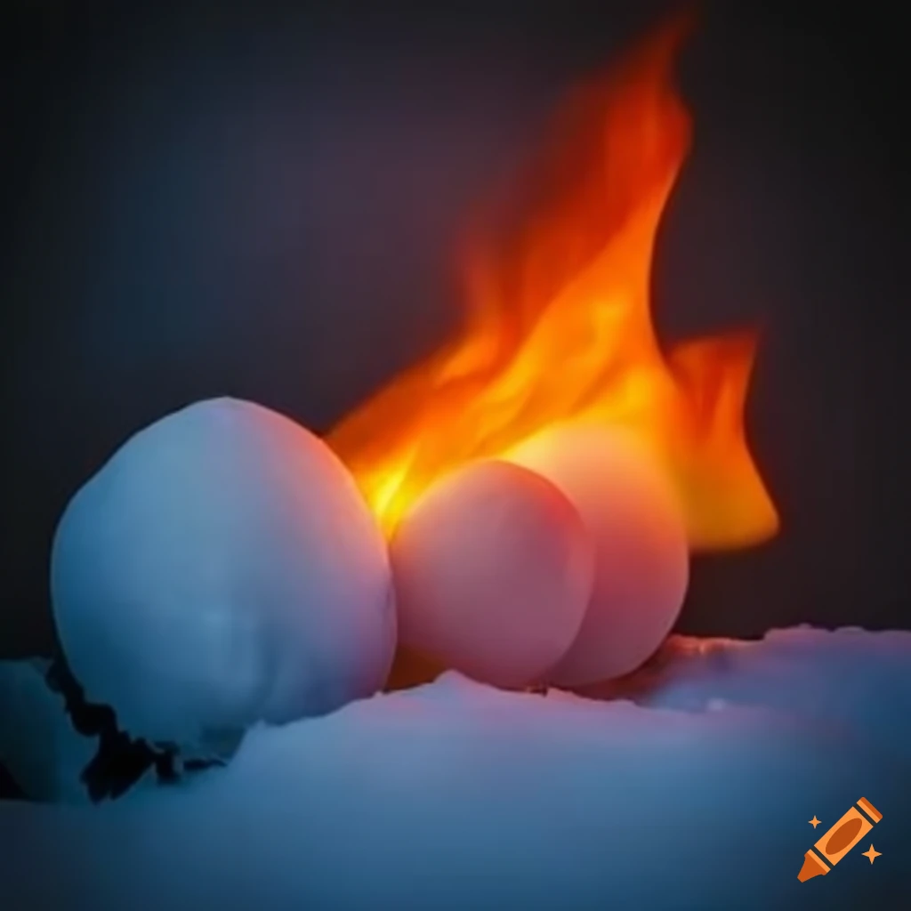 Contrast of fire and ice elements