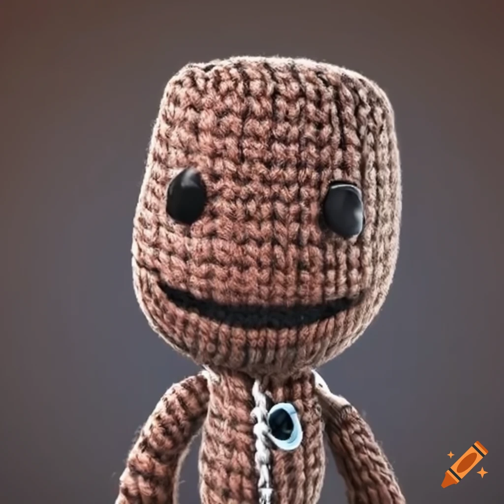 Sackboy wearing gaming headphones