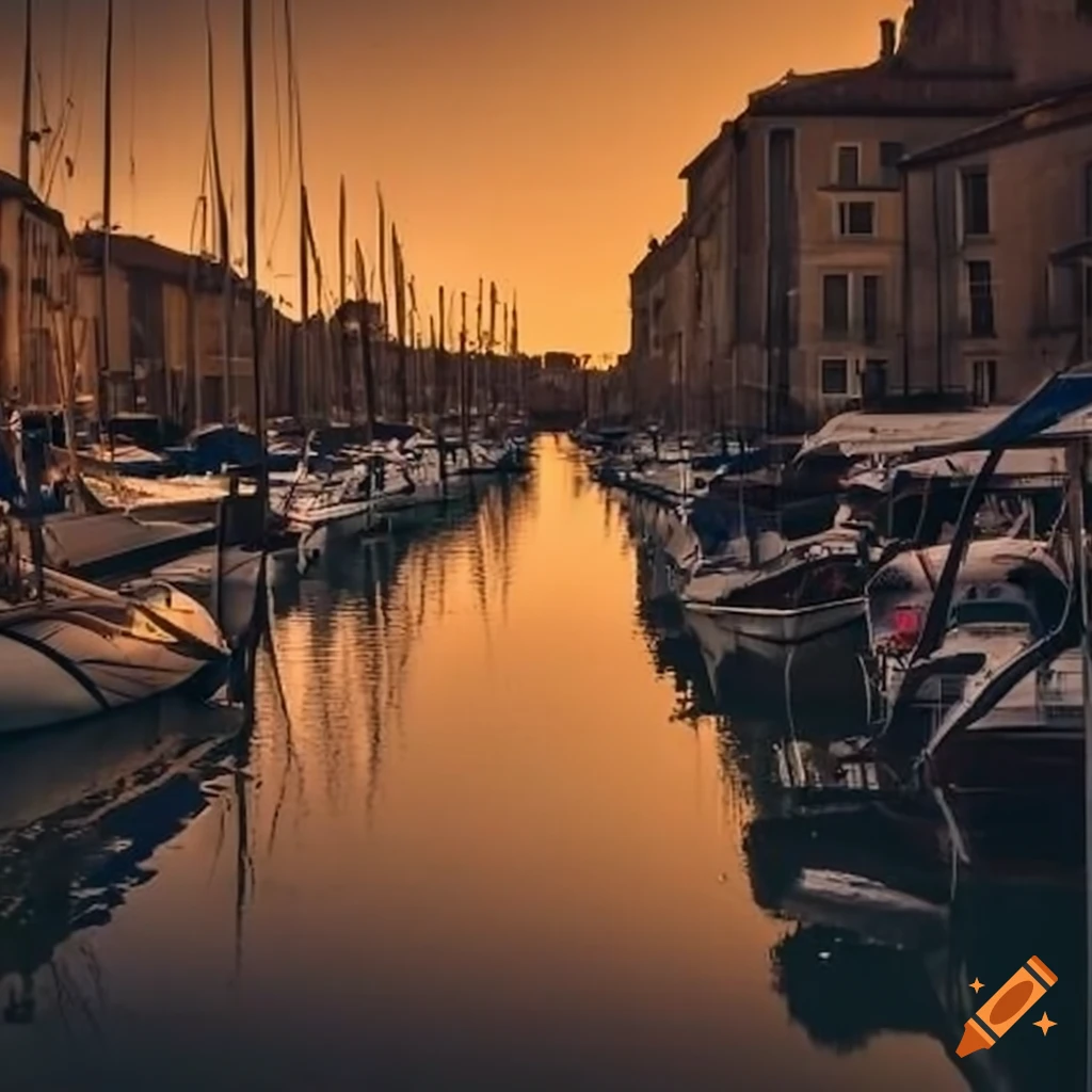 Marina in the south of France