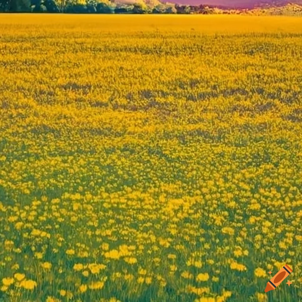 Field of vibrant buttercups